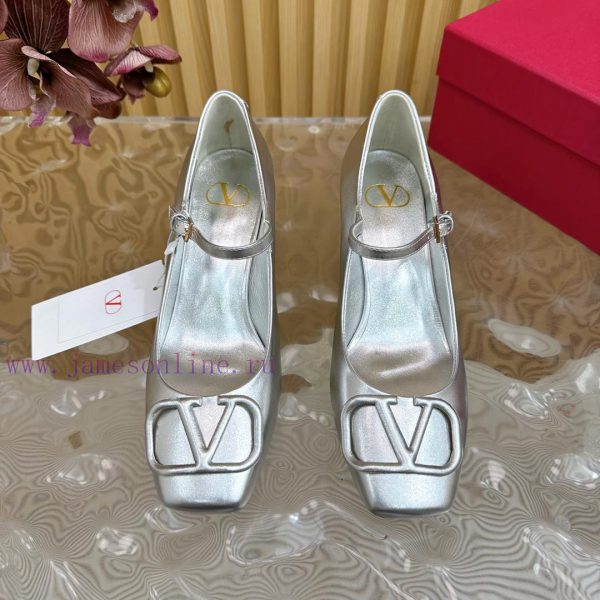 -- New Warren——————2024 Top Quality Valentino Coarse Heel Mary Jane Single Shoes with Exquis28v4jh87 - Image 6