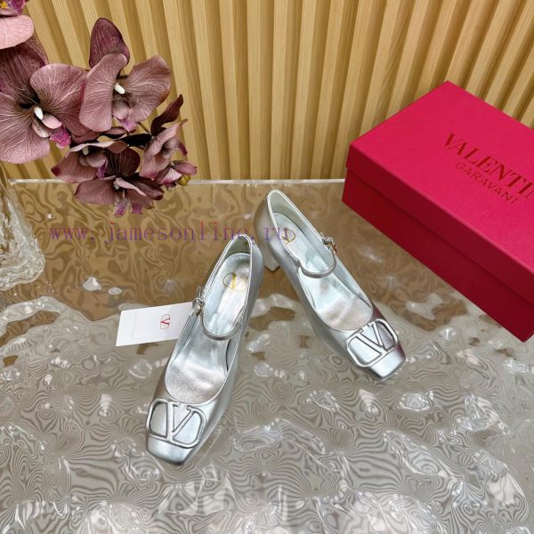 -- New Warren——————2024 Top Quality Valentino Coarse Heel Mary Jane Single Shoes with Exquis28v4jh87 - Image 7
