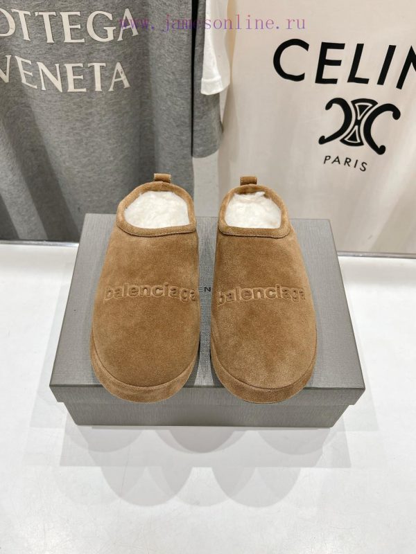 BALENCIAGA * Balenciaga 24ss Autumn/Winter New Wool Slippers Snow BootsOne of the must-have qptnae4t
