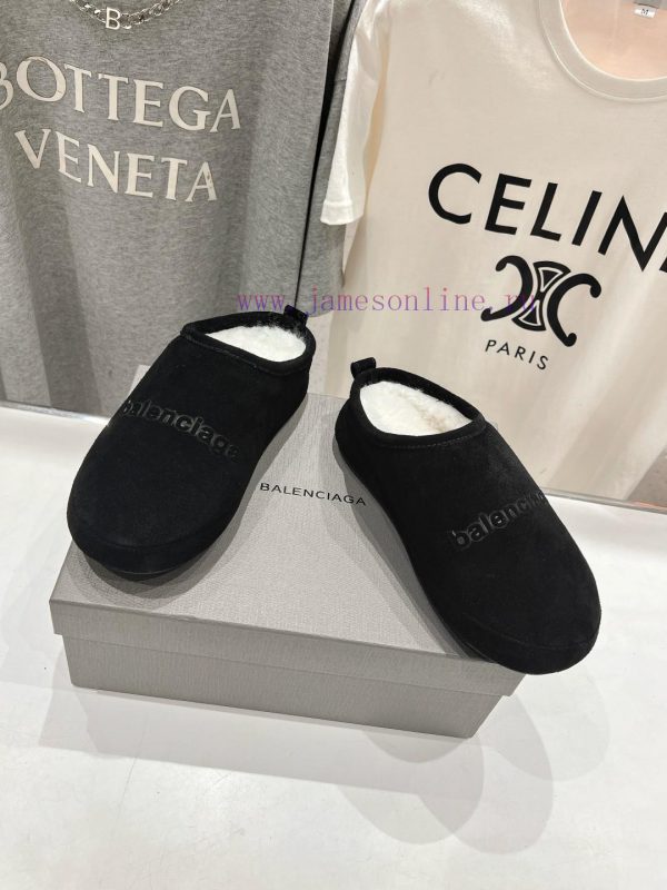 BALENCIAGA * Balenciaga 24ss Autumn/Winter New Wool Slippers Snow BootsOne of the must-have 3h1qui5m - Image 3