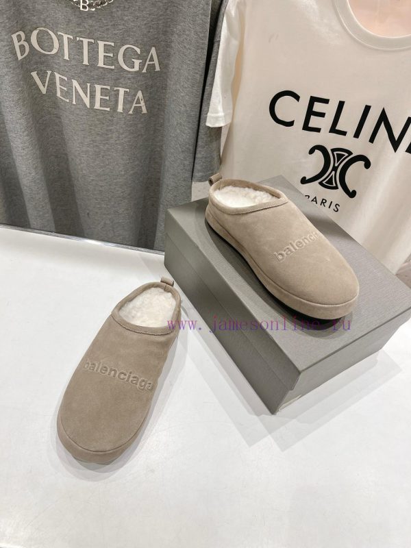 BALENCIAGA * Balenciaga 24ss Autumn/Winter New Wool Slippers Snow BootsOne of the must-have vegz1py6 - Image 6