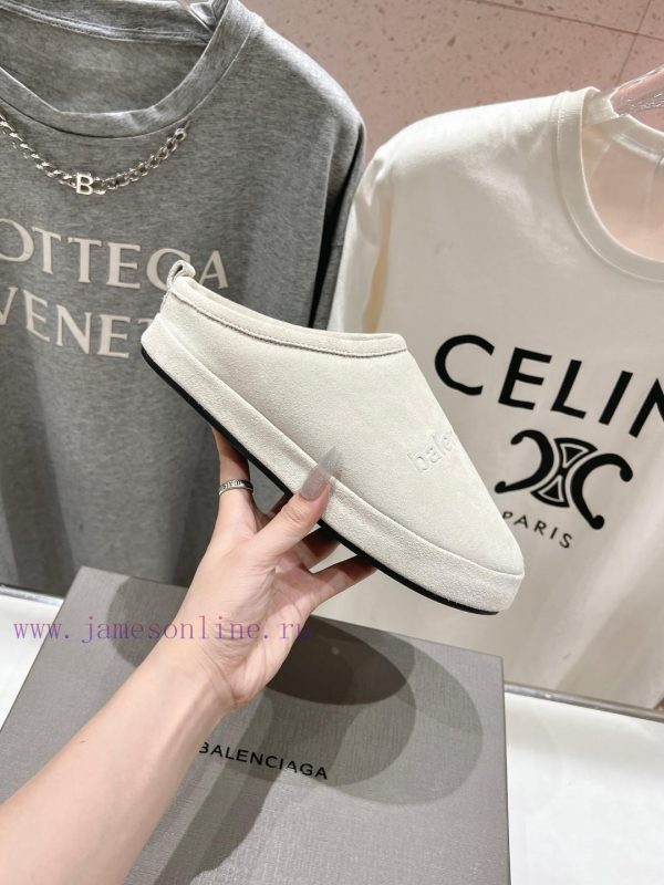 BALENCIAGA * Balenciaga 24ss Autumn/Winter New Wool Slippers Snow BootsOne of the must-have z6z1o5v2 - Image 5