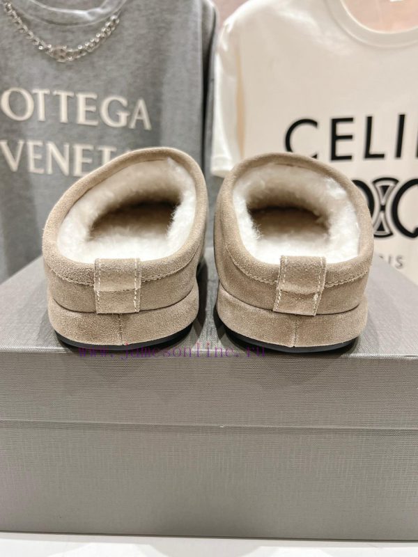 BALENCIAGA * Balenciaga 24ss Autumn/Winter New Wool Slippers Snow BootsOne of the must-have vegz1py6 - Image 9
