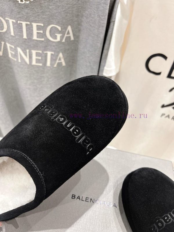 BALENCIAGA * Balenciaga 24ss Autumn/Winter New Wool Slippers Snow BootsOne of the must-have 3h1qui5m - Image 10