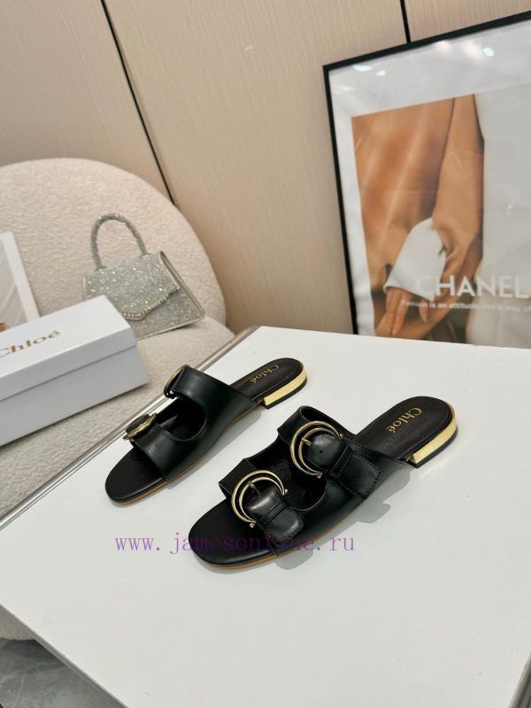 Chloe new style, cowhide fabric, sheepskin lining, sizes 35-43, leather sole plus 307kda8pe0 - Image 5