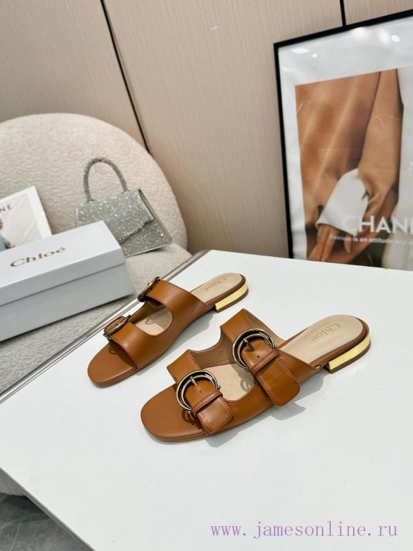Chloe new style, cowhide fabric, sheepskin lining, sizes 35-43, leather sole plus 30xgk0dv0v - Image 6