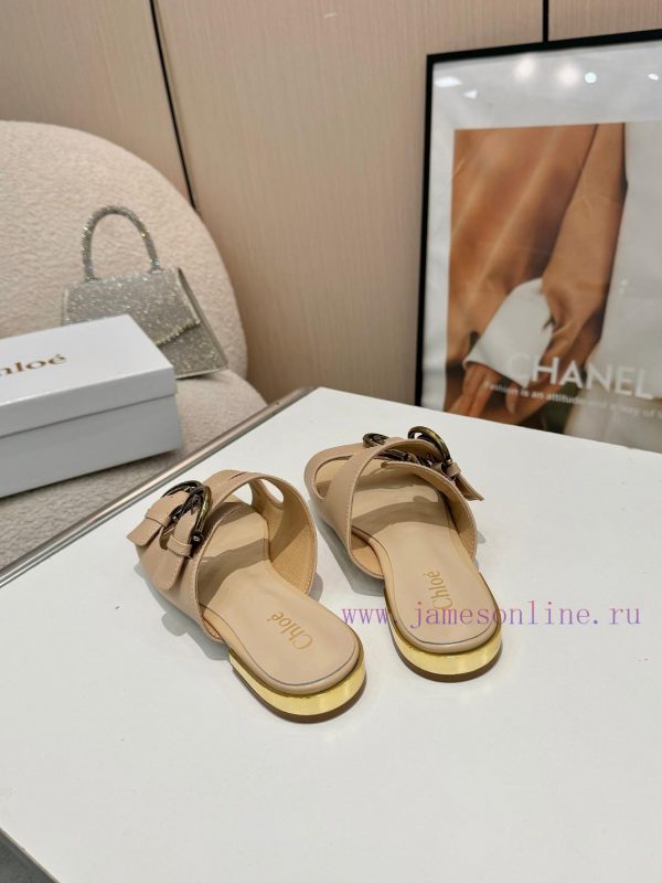 Chloe new style, cowhide fabric, sheepskin lining, sizes 35-43, leather sole plus 307d9h8hp4 - Image 7