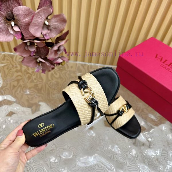 -- New Warren——————2024 Top Quality Valentino Woven Slippers with Exquisite Texture ️ Very e3d5tlw5p - Image 9