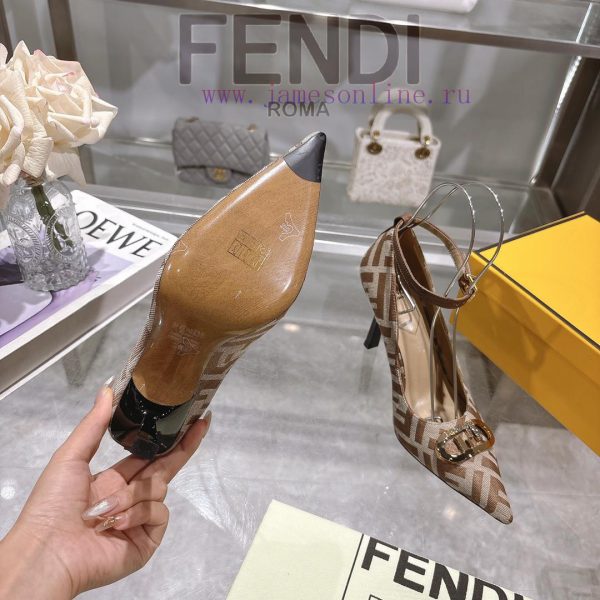 ????? | Fendi 2025 runway new single shoes━━━━━ FENDI━━━━━Fendi's latest popular metal strap6k9t18le - Image 5