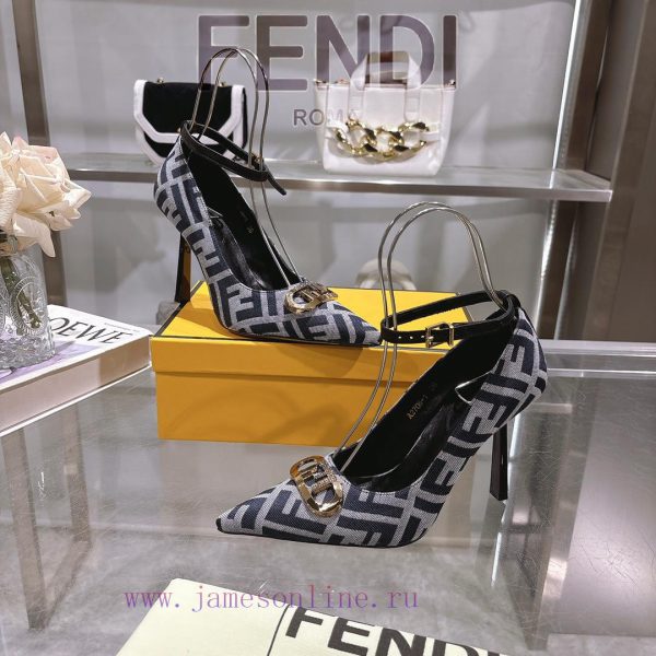????? | Fendi 2025 runway new single shoes━━━━━ FENDI━━━━━Fendi's latest popular metal strapanzxbrd7 - Image 8