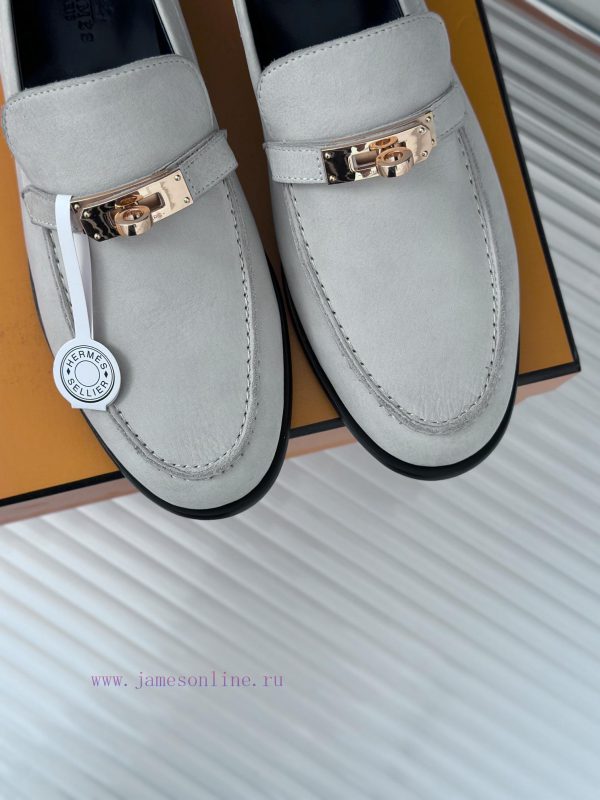 Top versionHerm è s/Herm è s classic klly buckle loafersSuper versatile shoe design with a d6ypmktyf - Image 8