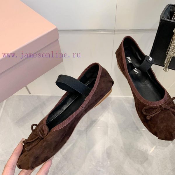 2 ️⃣ four ️⃣ The new color miumiu French fairy ballet shoes come with beauty. Each color is hfn8odas - Image 5