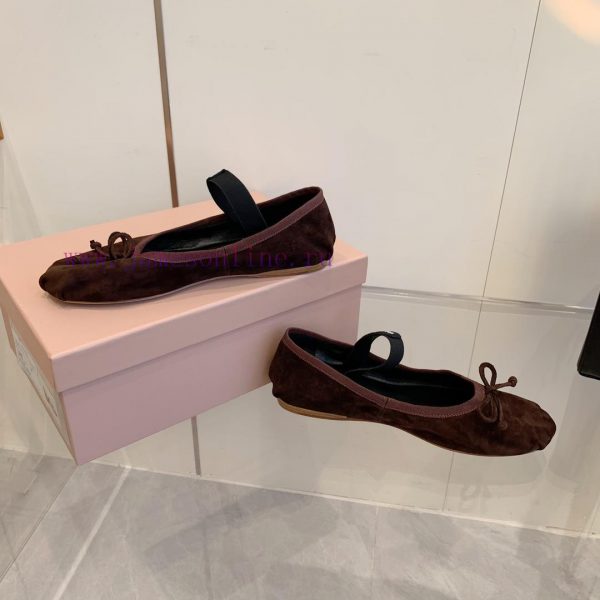 2 ️⃣ four ️⃣ The new color miumiu French fairy ballet shoes come with beauty. Each color is hfn8odas - Image 8