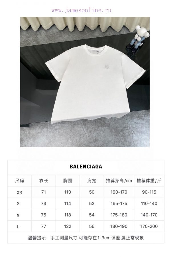 Dior's new classic chest logo embroidered short sleeved T-shirtStyle number 6328D5Fabric mad s5zx0s5d - Image 10