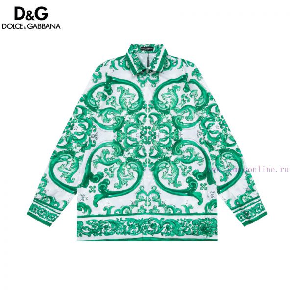 𝘿𝙊𝙇𝘾𝙀&𝙂𝘼𝘽𝘽𝘽𝘼𝙉𝘼 DG/Dolce&Gabbana hit. Mayorika digital printed crochet Hawaiian long sleeved lgakfwyc