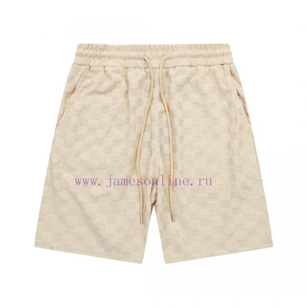 ️   Louis Vuitton/Louis Vuitton plaid jacquard towel pants2024SS new knitted shorts, customi dvpkp5zr