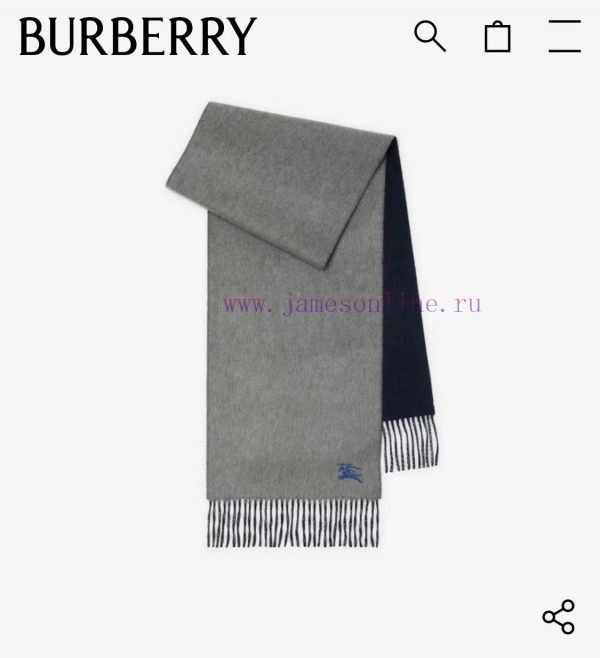 𝐁𝐔𝐑𝐁𝐄𝐑𝐑𝐘 Double sided solid color embroidered long scarf official website synchronized new ️jepk0tth - Image 10