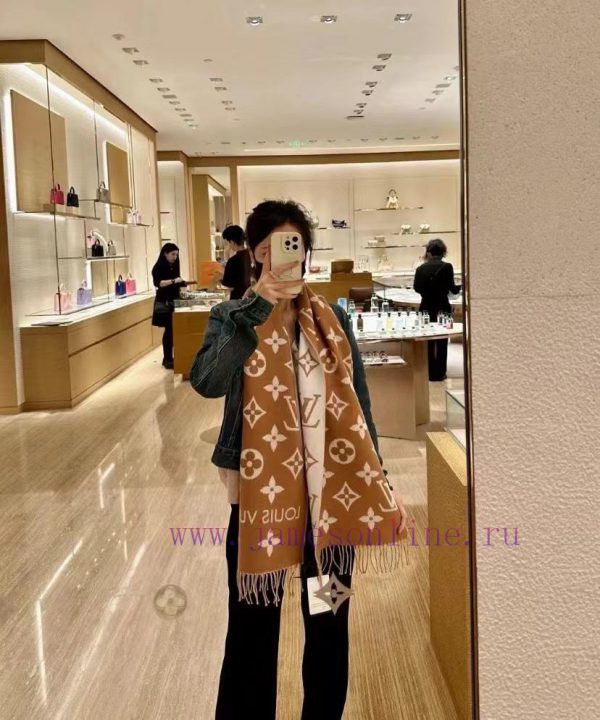 ️ Donkey brand essential double-sided presbyopia wool scarf~The presbyopia element is reallyryr0be3u