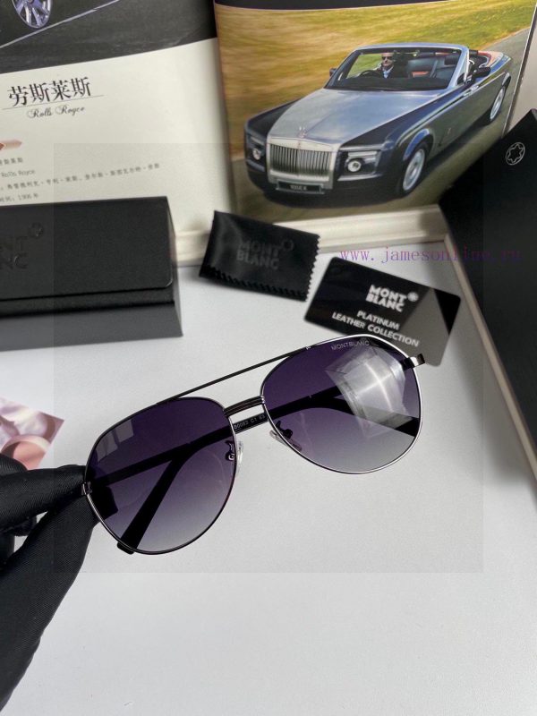 ️ New Montblanc Men's and Women's Polarized Sunglasses ️ Material: High definition Polaroid l93tndfw - Image 3