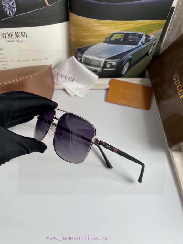 New GucciGucci Men's and Women's Polarized Sunglasses Made of High Definition Polaroid Polardawol5fl - Image 8