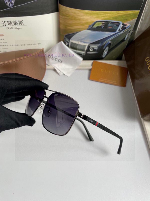 New GucciGucci Men's and Women's Polarized Sunglasses Made of High Definition Polaroid Polardawol5fl - Image 9