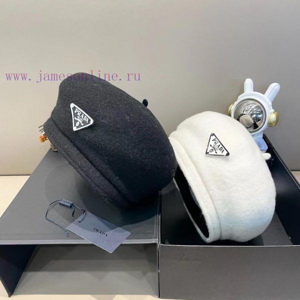 Prada autumn and winter 2024 new woolen warm beret children's Korean version internet celebr1plvl3h5 - Image 6