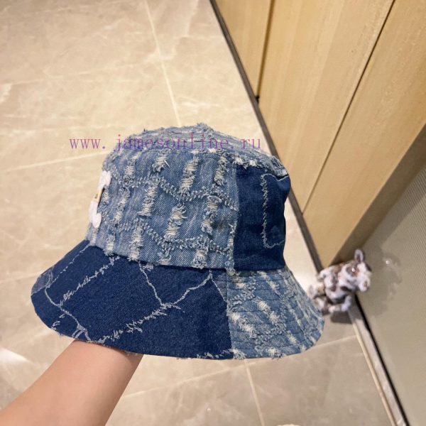 .   CELINE 2024 Autumn/Winter New Denim Vintage Fisherman's Hat, Foldable Sunshade and Easy m1s6qqo6 - Image 4