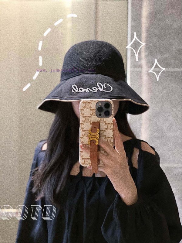 .   Chanel 2024 new irregular high-end Chanel style fisherman hat, sun shading and super easkeob3g4r