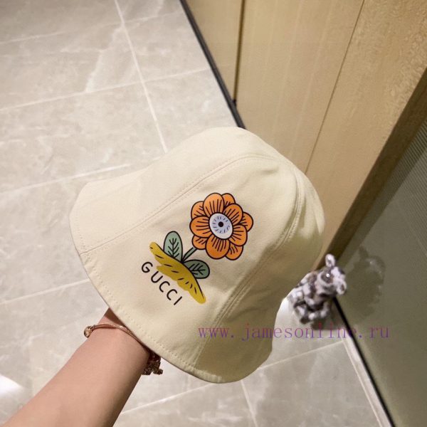 .   Gucci 2024 new round top floral popular fisherman hat, small bucket hat is super easy toc1vcpkzd - Image 5