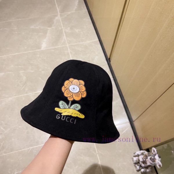 .   Gucci 2024 new round top floral popular fisherman hat, small bucket hat is super easy todvovfp29