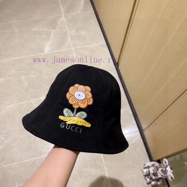 .   Gucci 2024 new round top floral popular fisherman hat, small bucket hat is super easy to2thdew89