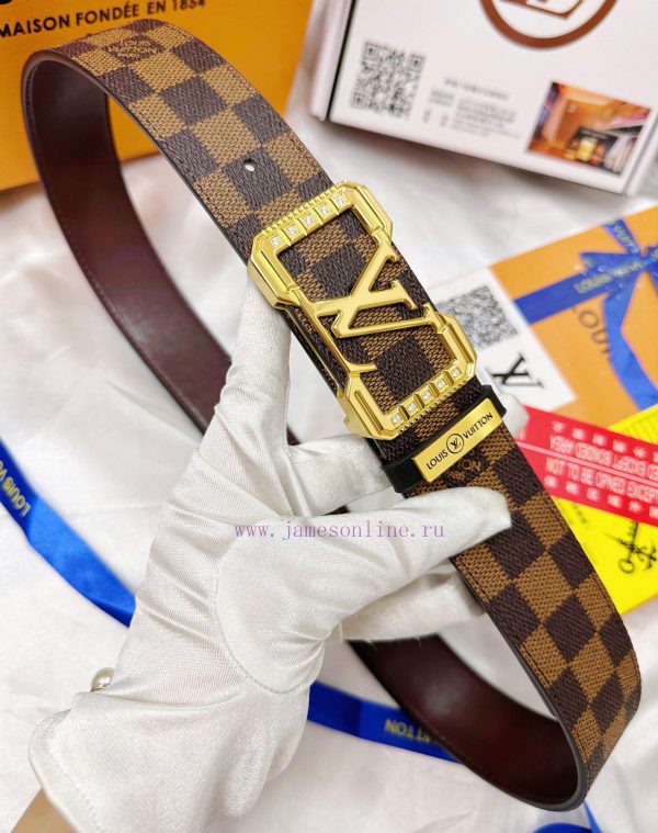 Belt LV Louis Vuitton inlaid with full diamondsThe waistband is replicated with 100% head la rsqix2dz - Image 7