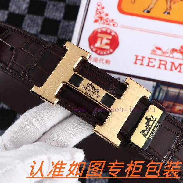 Men's belt HermesMen's leather belt is made of 100% head layer cowhide, ensuring that the 24 9kojqswk - Image 4