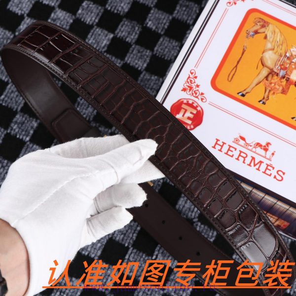 Men's belt HermesMen's leather belt is made of 100% head layer cowhide, ensuring that the 24 9kojqswk - Image 9