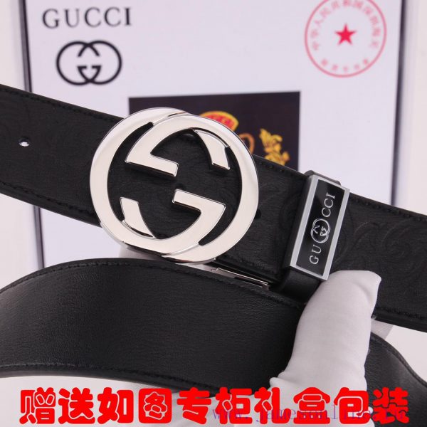 Belt Gucci Gucci double-sidedBelt made of 100% head layer cowhide, rotatable, dual color bel p643bee5 - Image 8