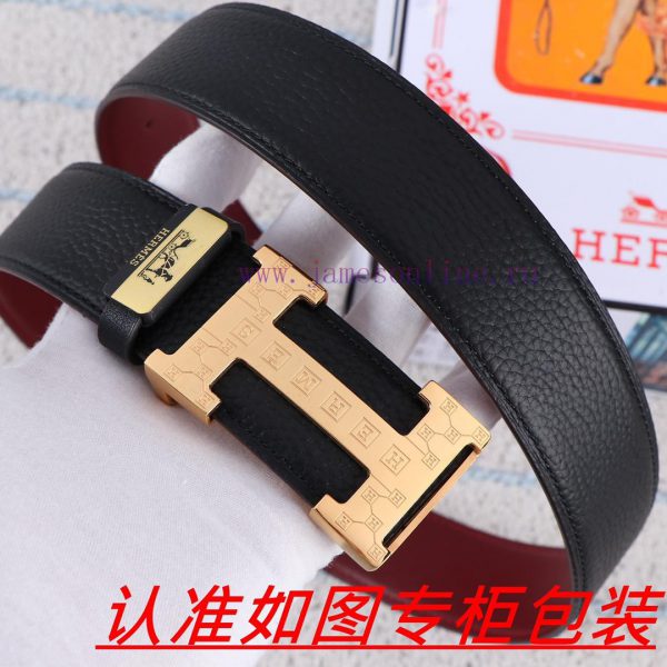Hermes ️The material is made of 100% top layer cowhide, ensuring that 24k pure steel buckles 741js6ln - Image 4