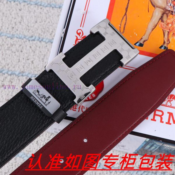 Hermes ️The material is made of 100% top layer cowhide, ensuring that 24k pure steel buckles 741js6ln - Image 7