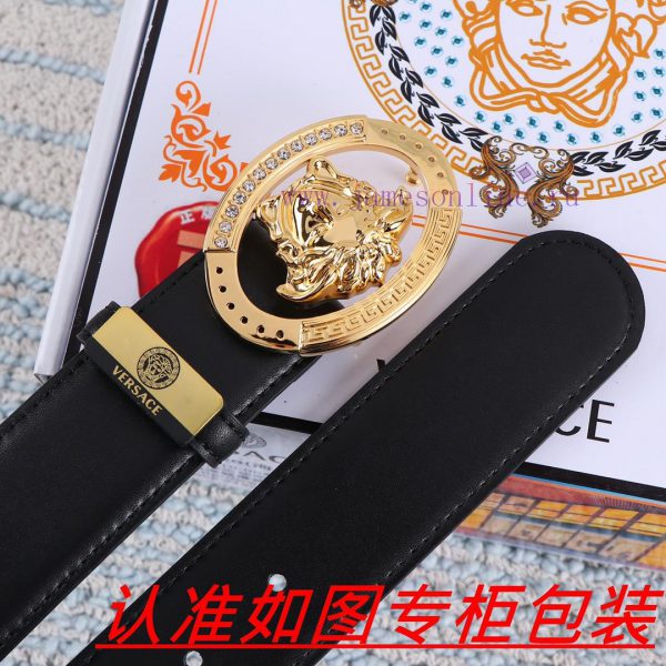 Versace Belt ️ BeltThe material is made of 100% top layer cowhide, ensuring that 24k pure st o54hqmm6 - Image 8