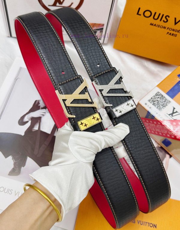 Belt LV Louis Vuitton's top tier replicaThe waistband is made of 100% cowhide, ensuring genu lettqtev