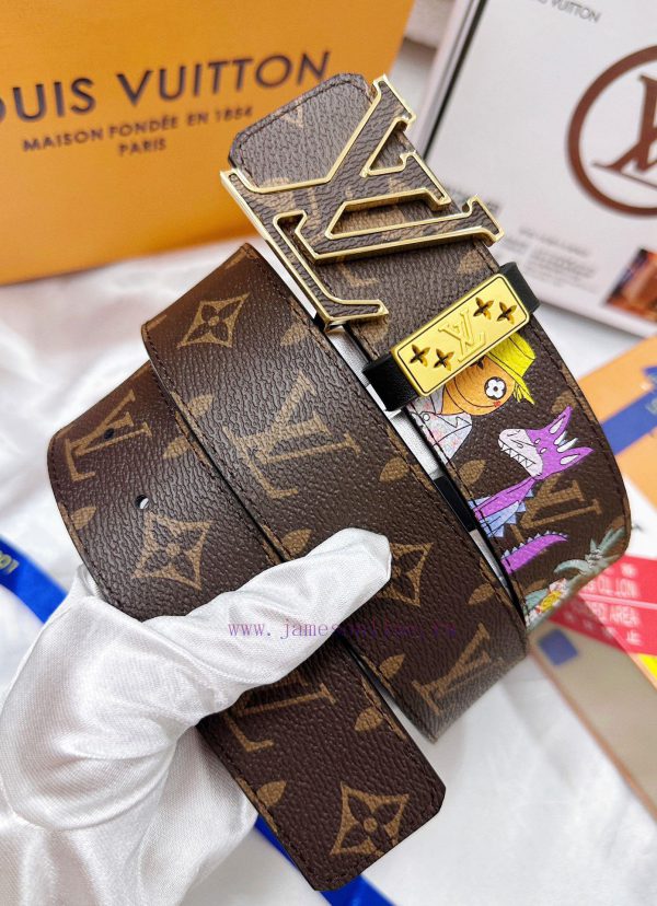 Belt LV Louis ReproductionBelt made of 100% head layer cowhide, ensuring genuine leather sti cnbmsb3t - Image 3