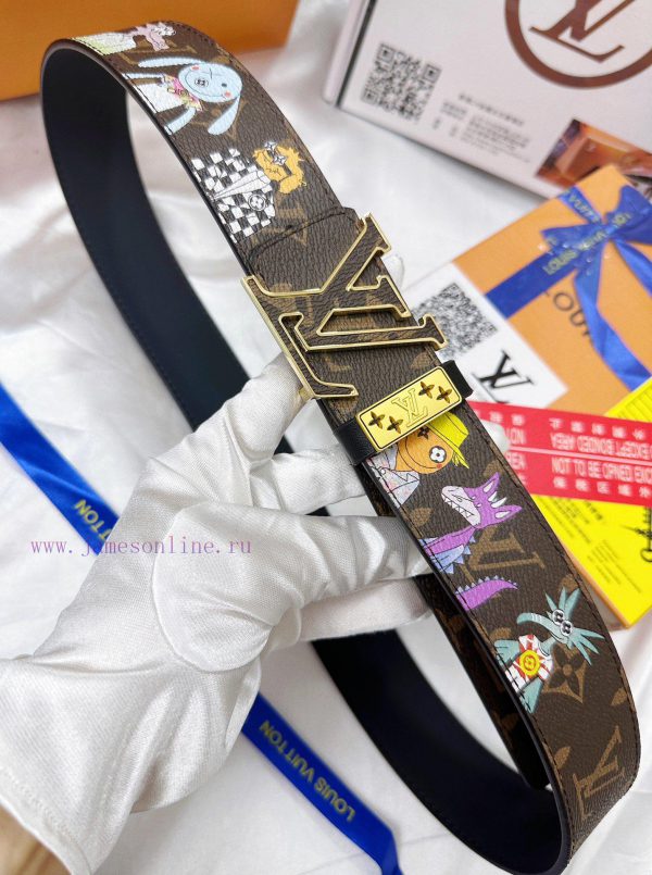 Belt LV Louis ReproductionBelt made of 100% head layer cowhide, ensuring genuine leather sti cnbmsb3t - Image 7
