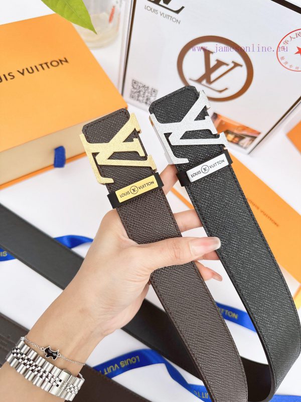 Belt LV Louis ️The waist belt is made of 100% cowhide, ensuring that the genuine leather is fe4ng2xf