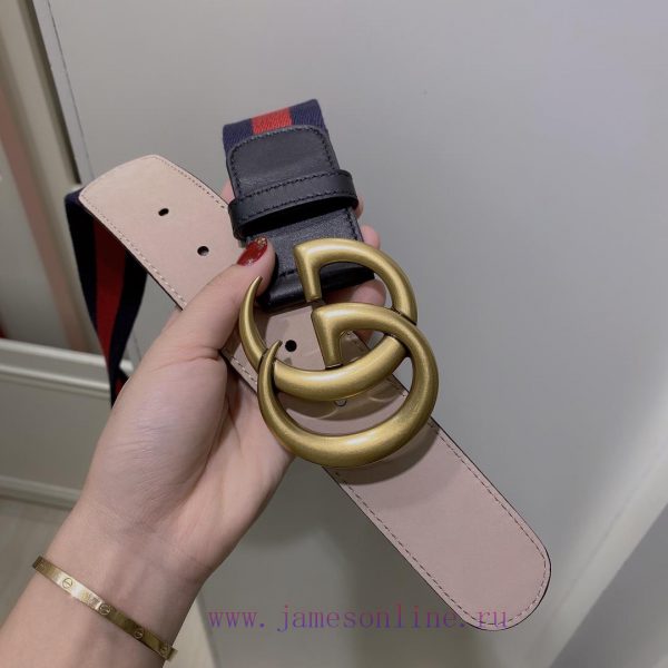 Comes with a complete gift box GUCCI Luxury Men's Double G Buckle Classic Printed Belt Belt xmqp69n2 - Image 5