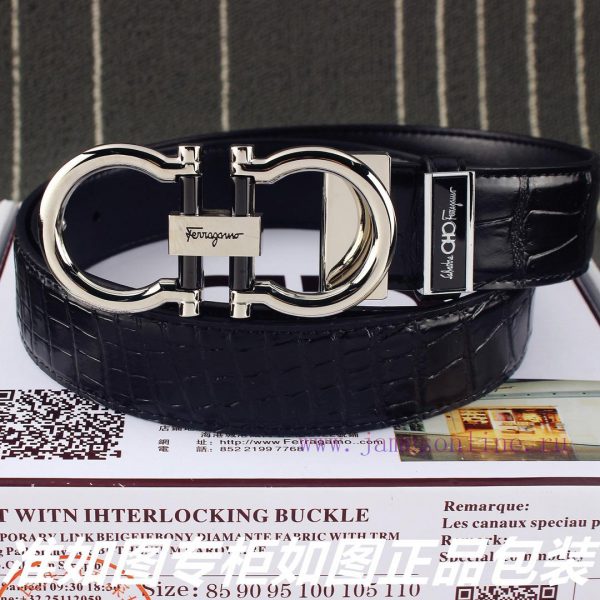 Ferragami crocodile patternComes with a punch as a giftThe material is made of 100% top laye gco0q55v