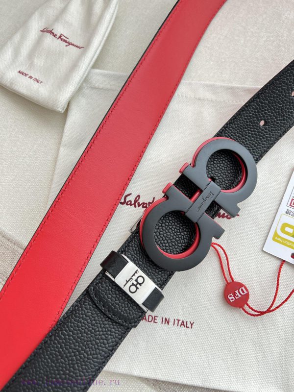 Ferragamo Ferrgamo ️ Belt and beltHanging buckle, classic hanging buckle made of pure copper ppytahgw - Image 5