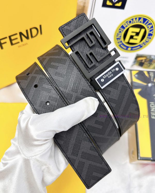 Belt FENDI Fendi ReproductionThe waistband is made of 100% cowhide, ensuring a double-layer qajt6php