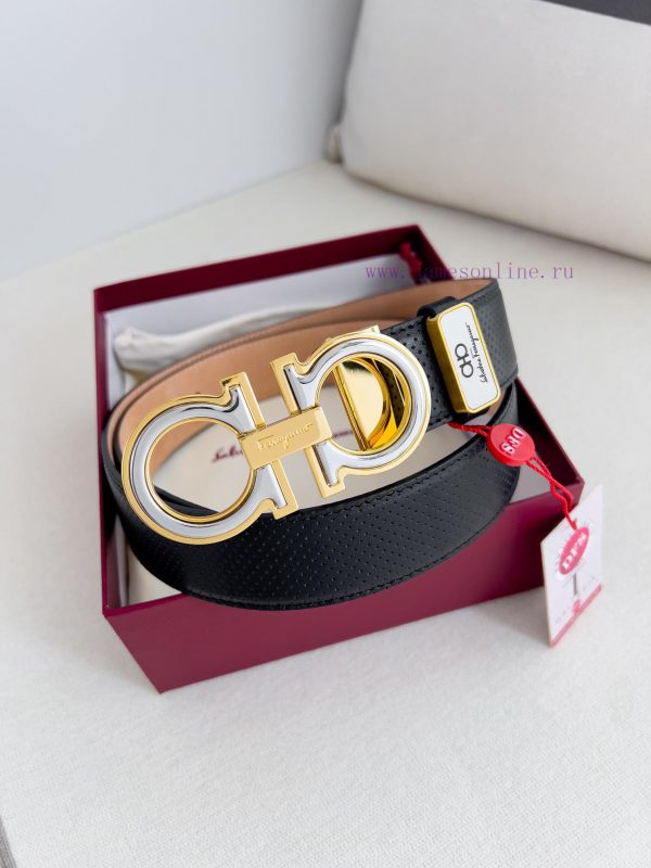 Ferragamo Ferrgamo ️ Belt and beltHanging buckle, classic hanging buckle made of pure copper 0prhb5yw
