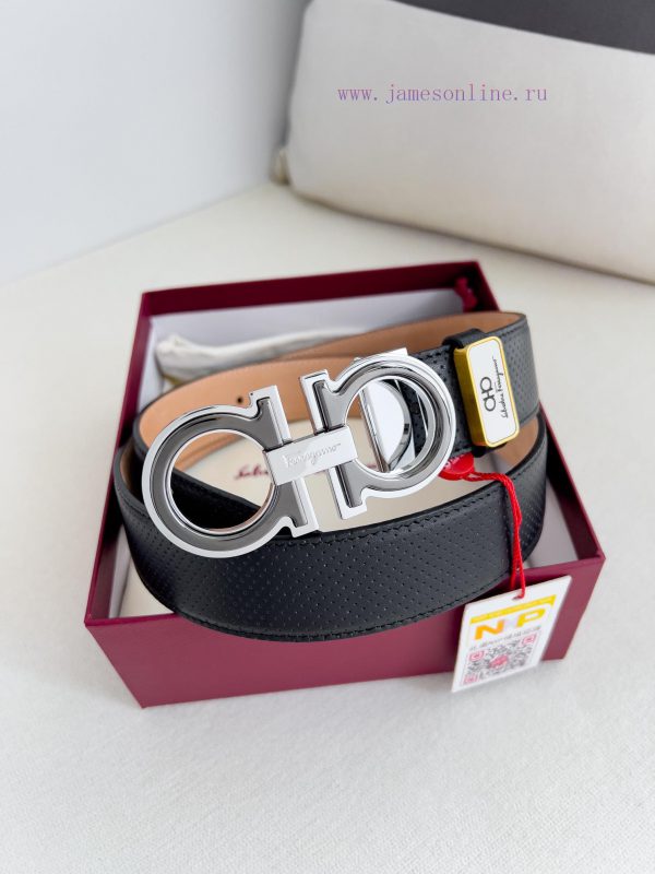 Ferragamo Ferrgamo ️ Belt and beltHanging buckle, classic hanging buckle made of pure copper i9huaepc