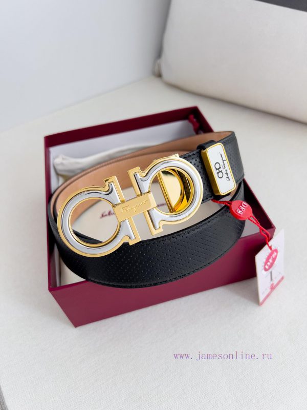 Ferragamo Ferrgamo ️ Belt and beltHanging buckle, classic hanging buckle made of pure copper oin3gu04