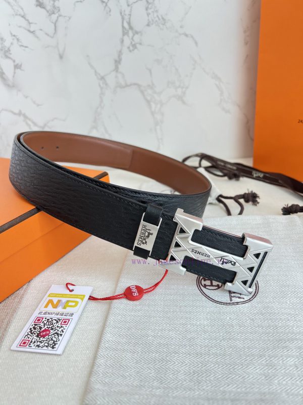 Hermes Hermes waist beltHanging buckle, classic pure steel material buckle head, double-side k0wjx8yw